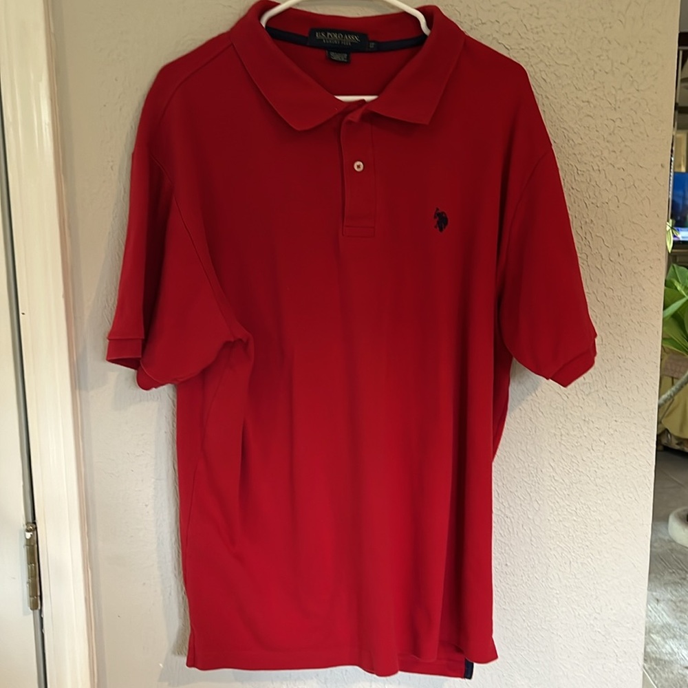 Polo by Ralph Lauren Men's Red Polo Shirt Sz LT.  100% cotton, luxury feel.